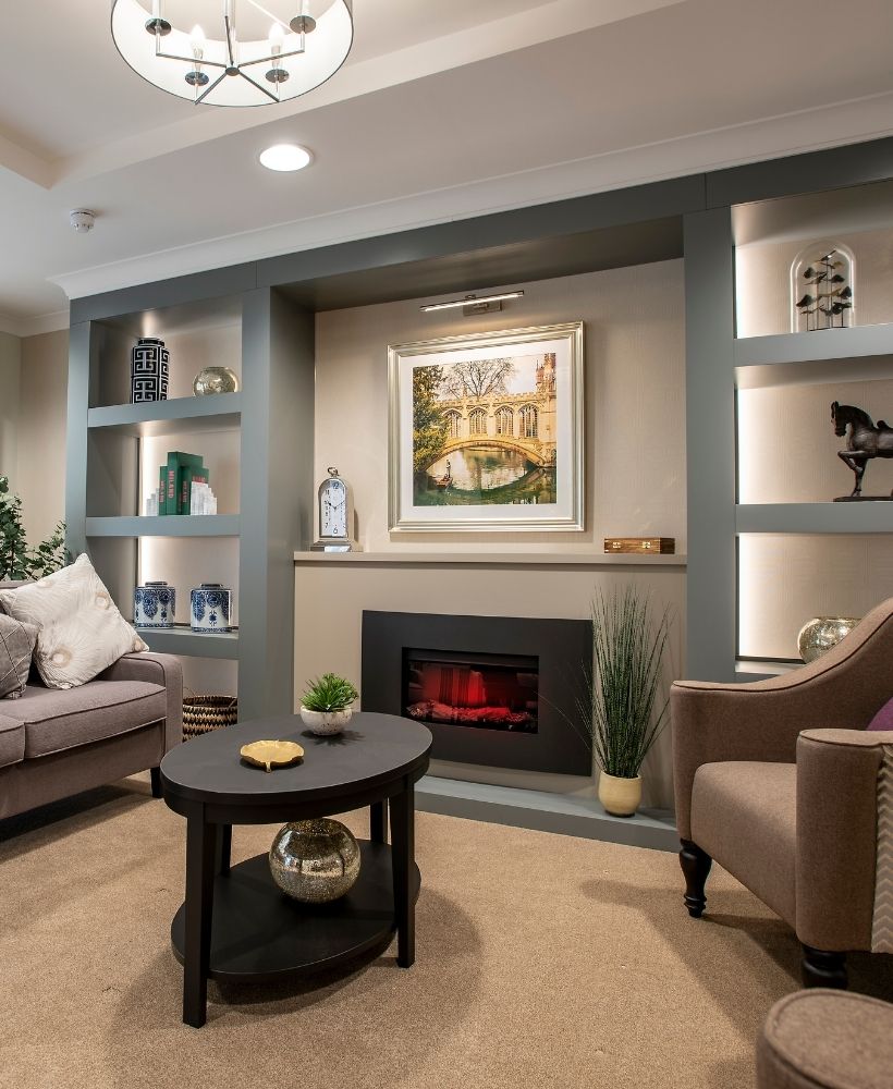 Residents enjoying the garden at Cambridge Grove