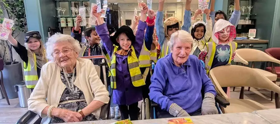 Dinosaurs and Kings Join Book Day Fun at Lovell Place Care Home