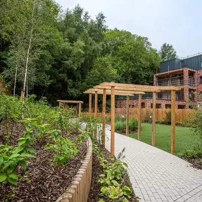 gardens of Cofton Park Manor care home in Cofton Hackett