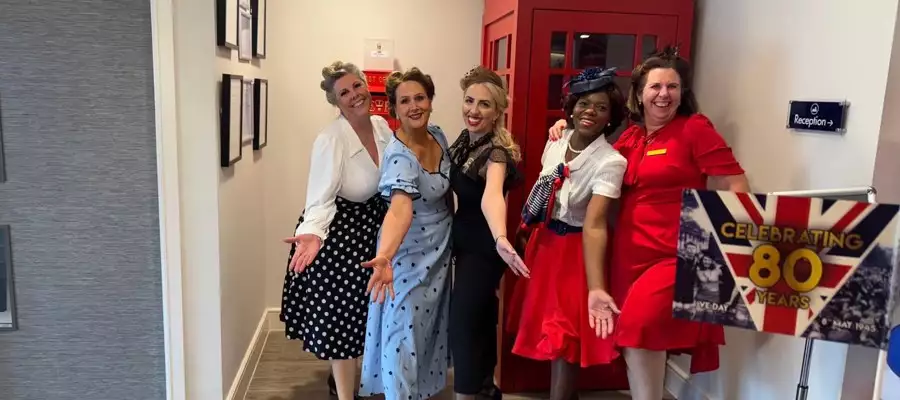 Elstow Manor celebrates VE Day with traditional street party