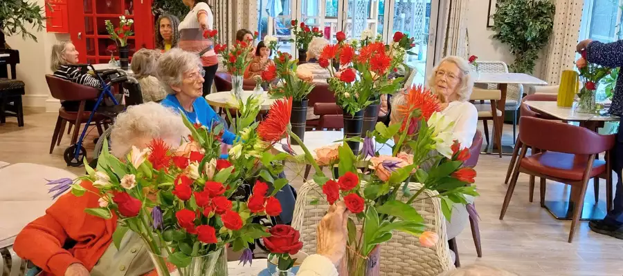 A Colourful Afternoon of Flower Arranging at Brookwater House