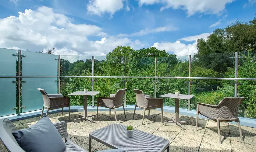 entrance to Verwood House residential care home in Verwood, Dorset.