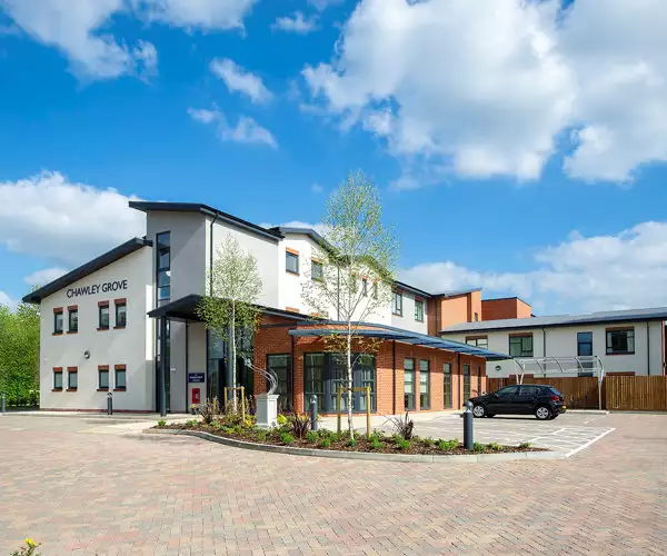 entrance to Chawley Grove residential care home in oxford