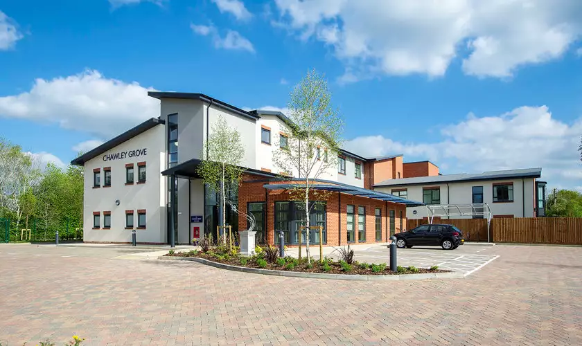 entrance to Chawley Grove residential care home in oxford