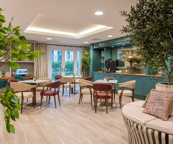 lounge at Lovell Place care home in Bristol