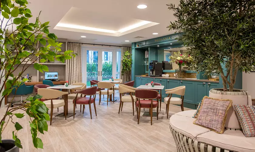 lounge at Lovell Place care home in Bristol