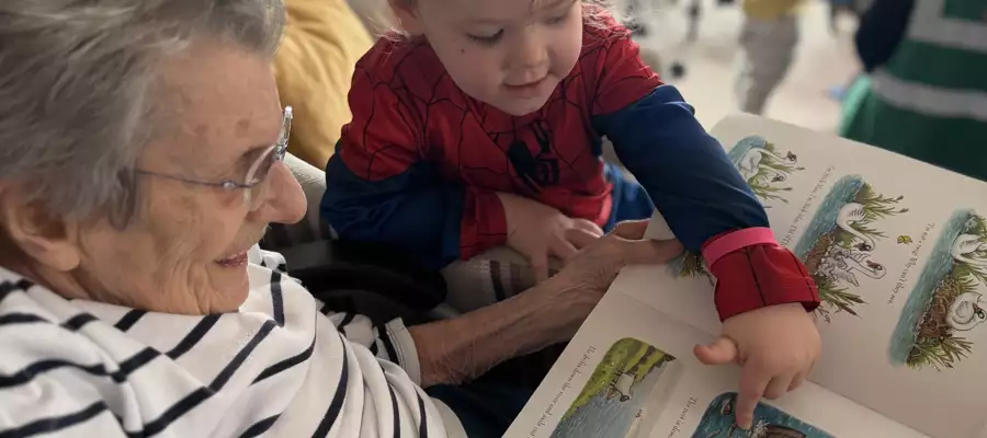 Centenarian Enjoys Story Time All Over Again At Keynsham Care Home
