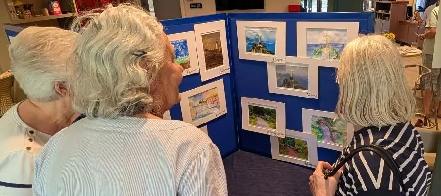 Cambridge Grove Residents Revisit Their Travels Through Art and AI