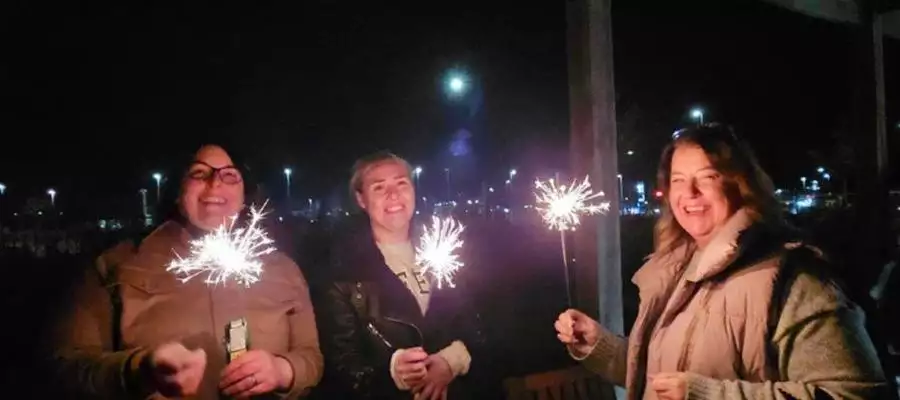 Sparks fly at Lovell Place's brilliant fireworks display