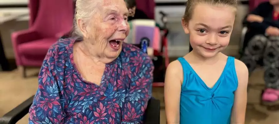 Young dancers are en pointe at Abbots Wood Manor Care Home