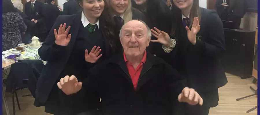 Priory Academy welcomes Caddington Grove residents for afternoon tea