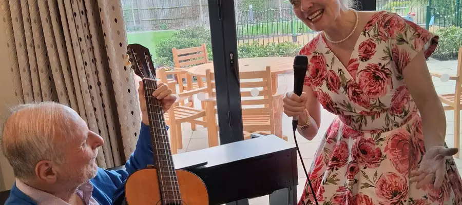 Sweet Sounds of Spring - Live Music Brings Joy To Wixhams Care Home