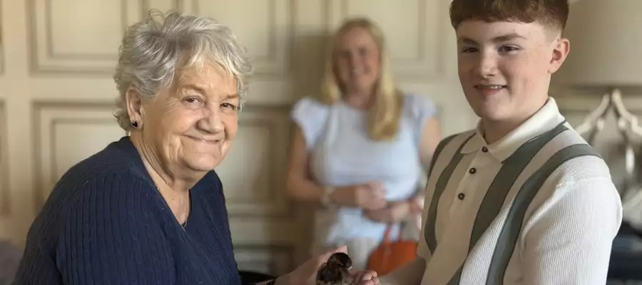 Smiles all round when cute chicks hatch at Glasgow care home