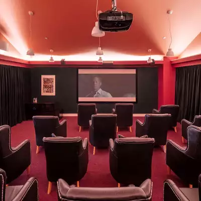 Cinema at Newton House Care Home in Newton Mearns