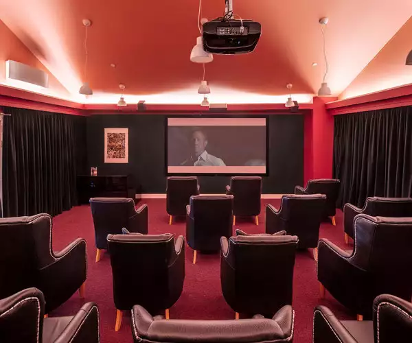 Cinema at Newton House Care Home in Newton Mearns