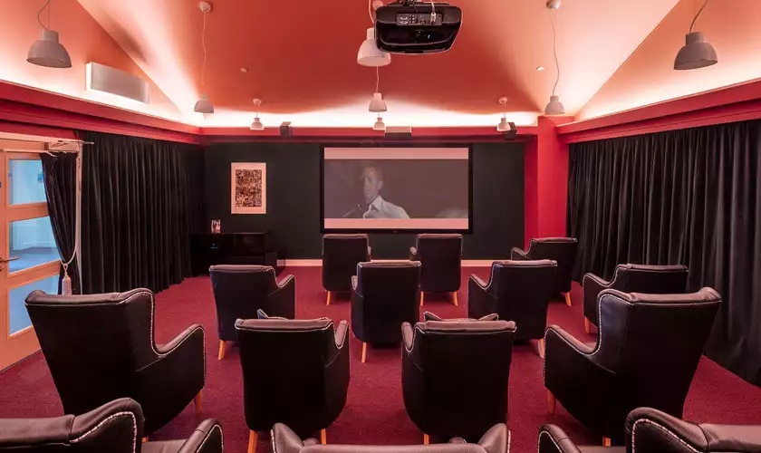 Cinema at Newton House Care Home in Newton Mearns