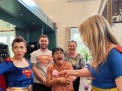 SUPERHERO NURSES CELEBRATE WITH RESIDENTS AT ALSTON HOUSE