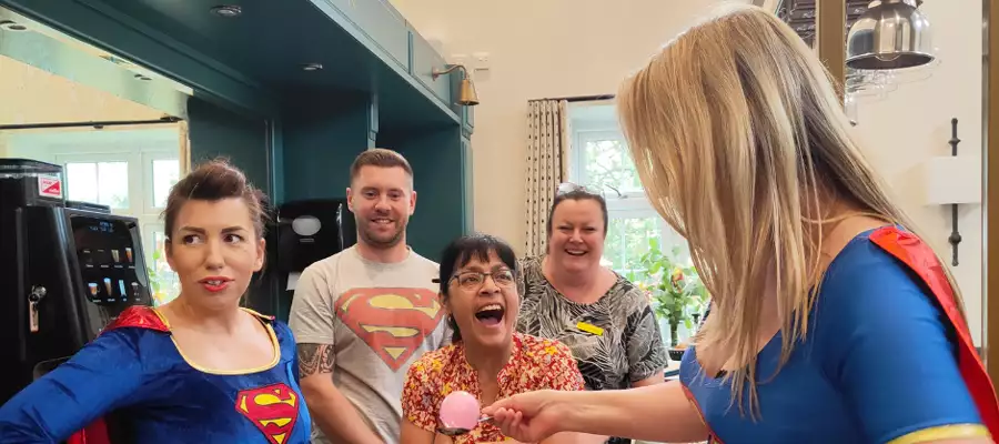SUPERHERO NURSES CELEBRATE WITH RESIDENTS AT ALSTON HOUSE