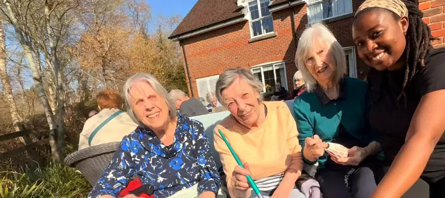 A Sunny Day in the Garden at Verwood House