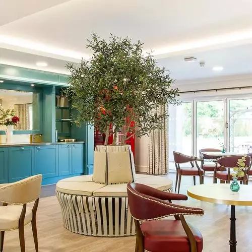 bar cafe at Charrington Manor residential care home in West Byfleet