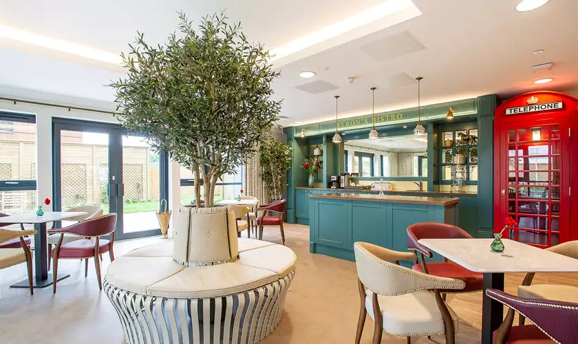 cafe bar at our Nottingham care home, Edwalton Manor.