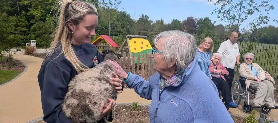 Farmyard visitors bring a day of smiles to Cambridge Grove