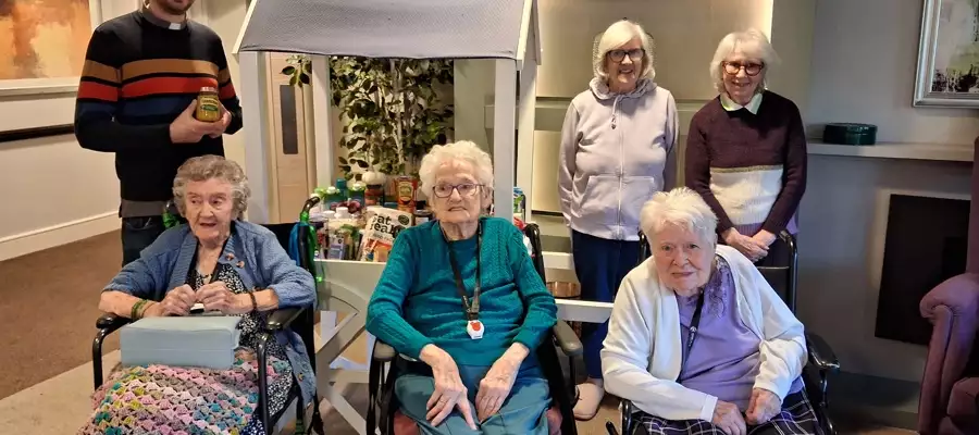 Ampthill care home donates £250 to St Andrew's Church Weathervane