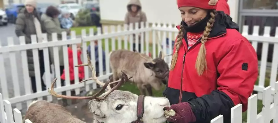 Deer Ivy and Hamish Woo the Crowd at Newton Mearns Care Home