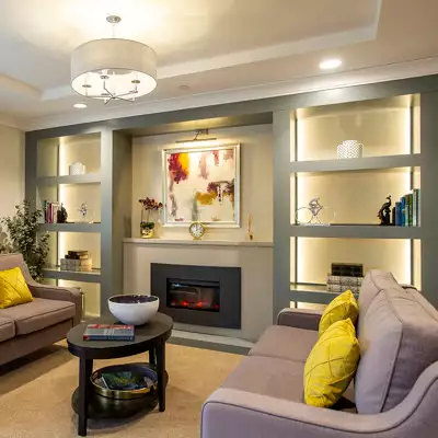 lounge at Edwalton Manor Care Home in Nottingham