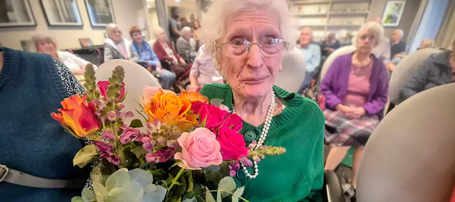 Celebrating Beryl’s 104th Birthday at Lovell Place Care Home in Bristol
