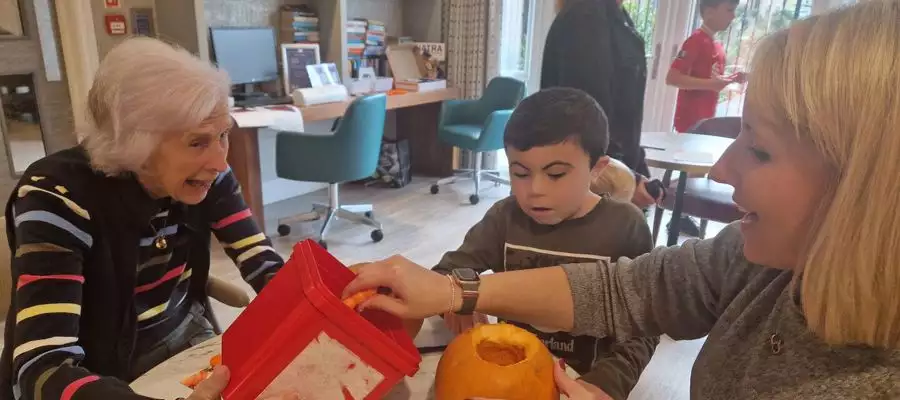 Meryton's Joyce and Brenda enjoy family fun for Halloween