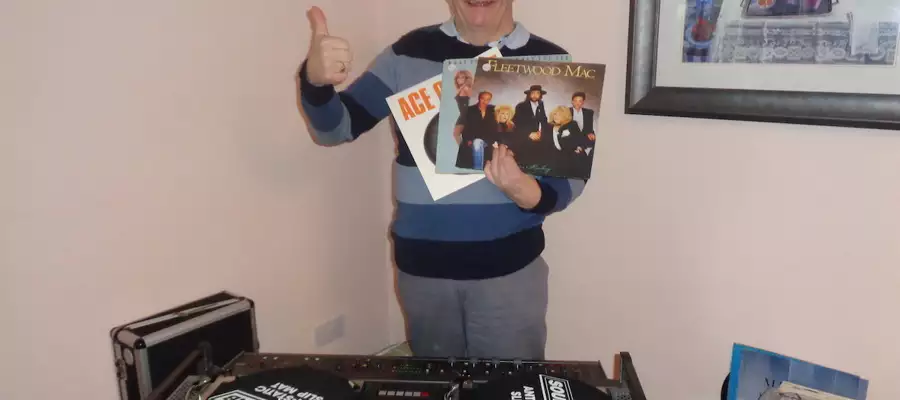 Eric hits the decks at Newton House