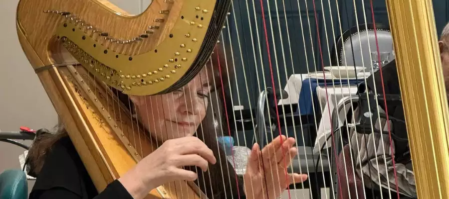 Live Harp Music Brings a Relaxed Afternoon to Dorking Manor