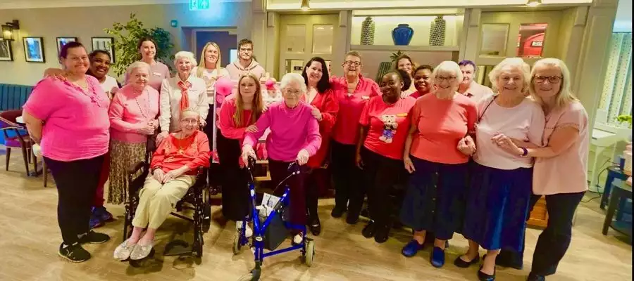 Nottingham Care Home Goes Pink For Charity
