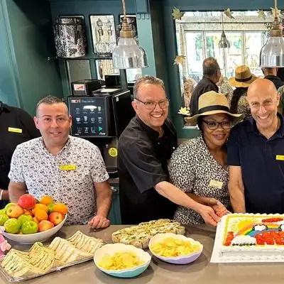 tea and cakes are always available in our cafes.