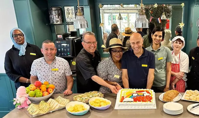 tea and cakes are always available in our cafes.