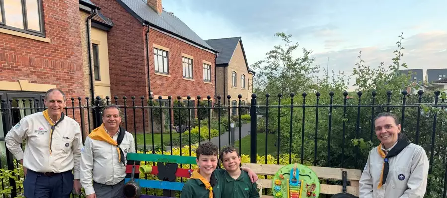 Cubs Turn Trash Into Treasure at Keynsham Care Home