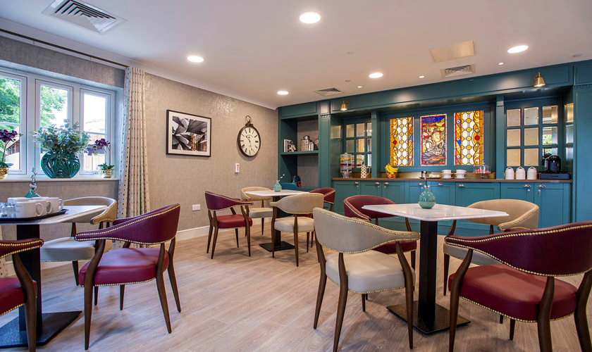 cafe of Richmond Manor care home in Ampthill.