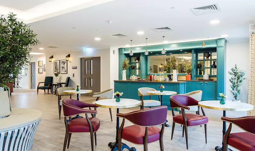 bar at Elstow Manor dementia care home in Bedford