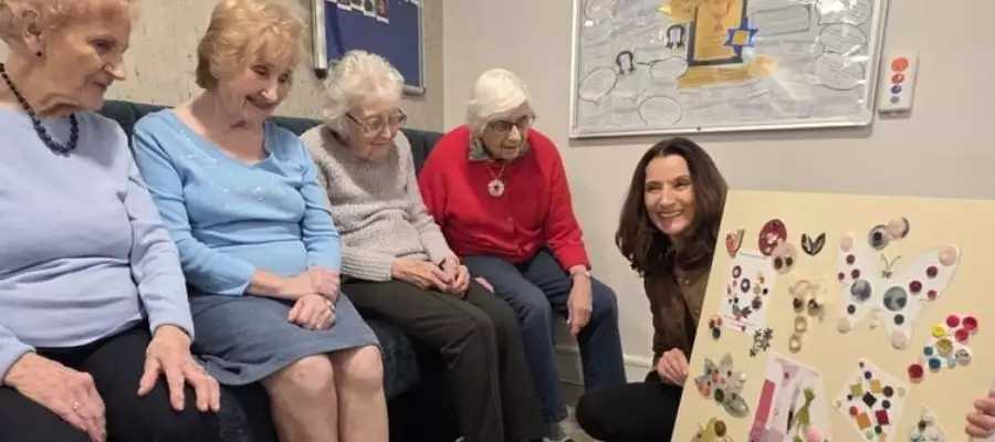 Charrington Manor residents create recycled artwork for Earth Day