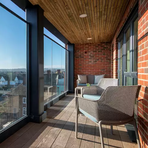 Balcony at Alston House Care Home in Eastleigh