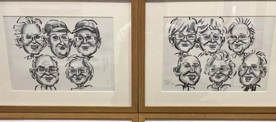 Healthy competition at Edwalton inspires caricature artist