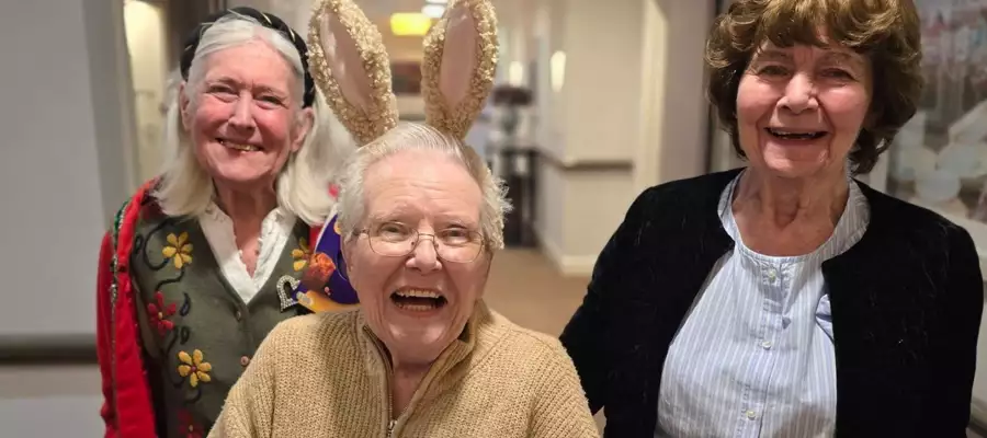 Easter cheer delivered with a hop at Nesbit House Care Home