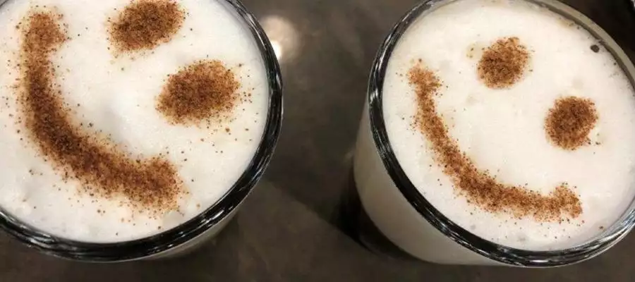 Latte fun at Abbots Wood Manor at coffee masterclass